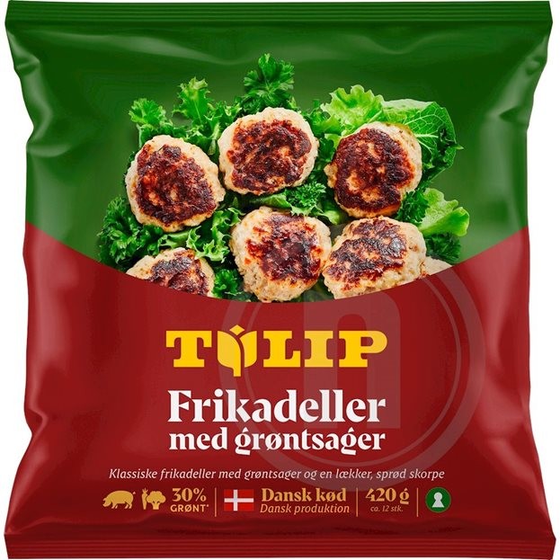 Frikadeller m. grønt