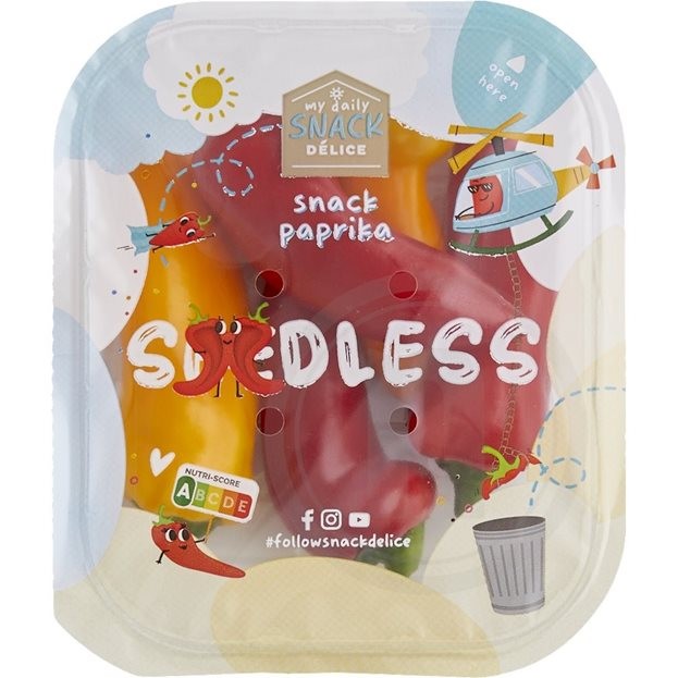 Snackpeber mini kernefri